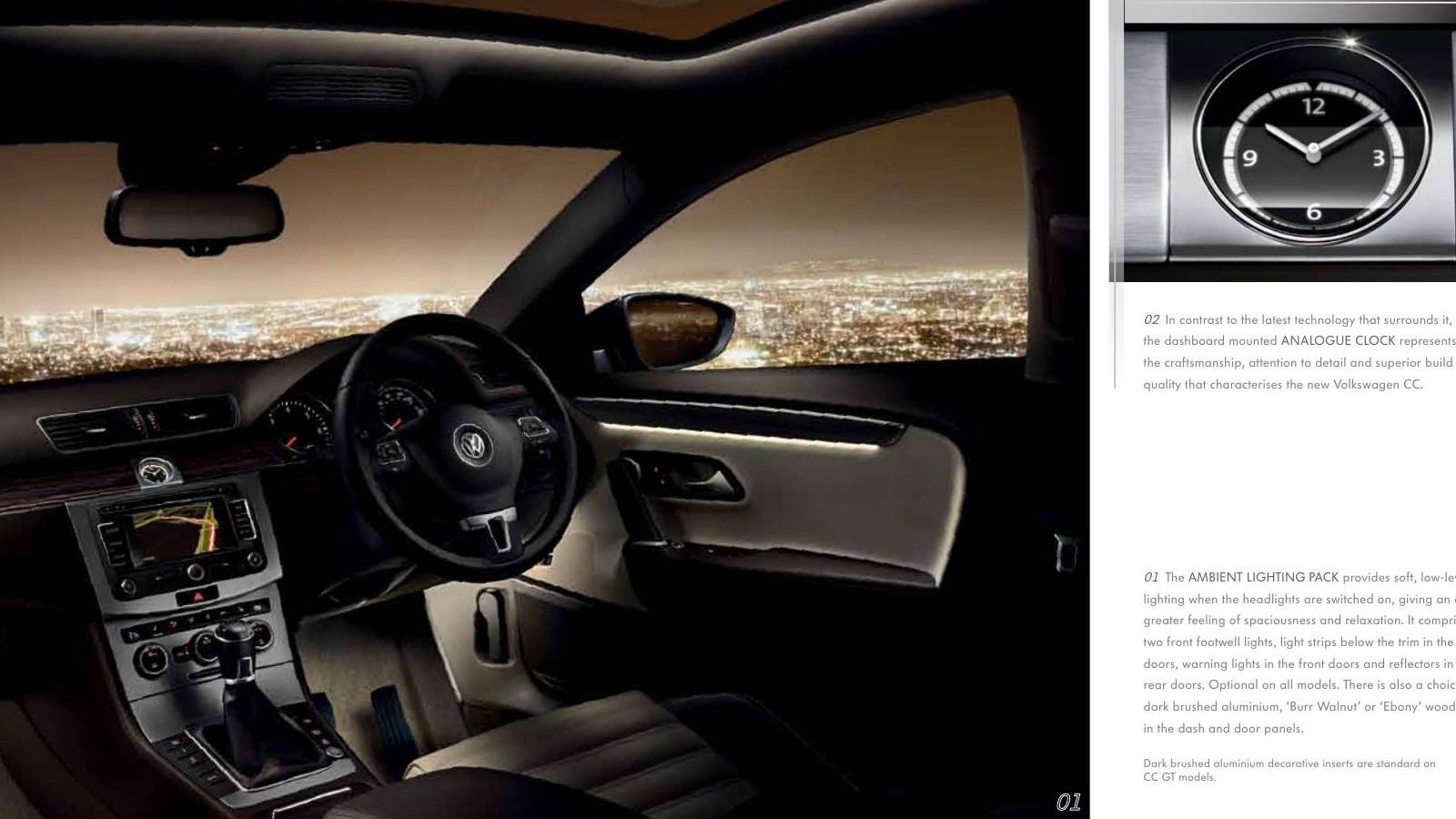 Volkswagen CC panoramik tavanlı iç mekân